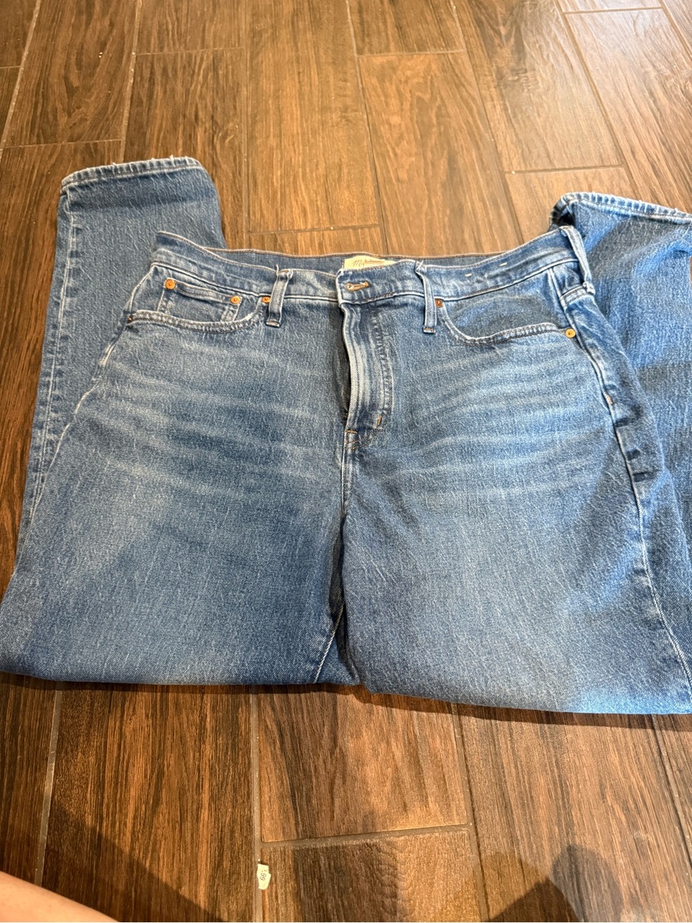 Madewell Vintage-Style Blue Denim Jeans